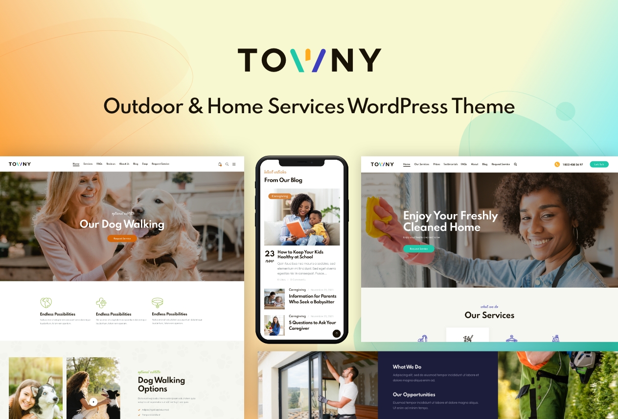 Towny Review - Outdoor & Home Services WordPress Theme