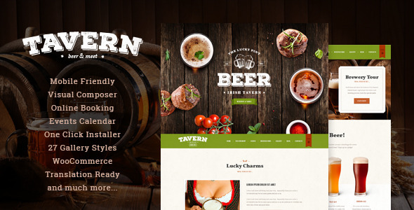 Tavern Brewery Premium WP Theme