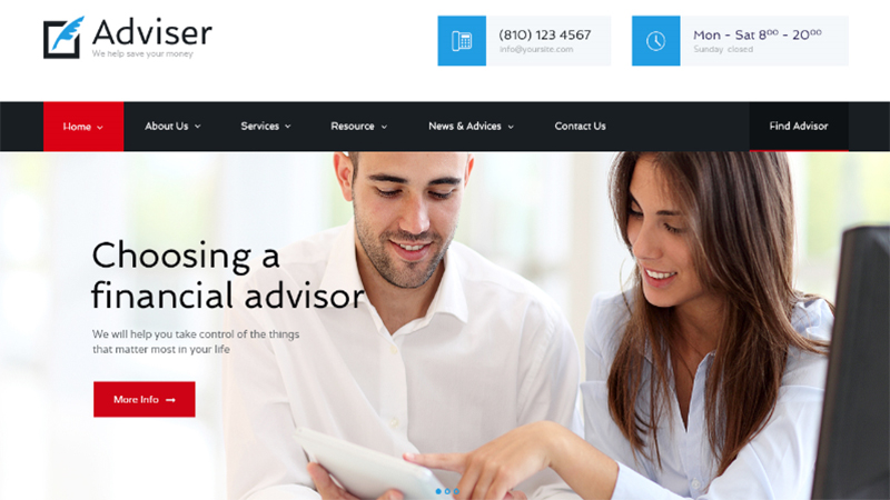 business planner agency theme