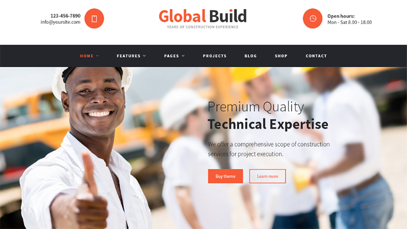 construction wordpress theme