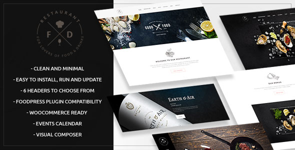 elegant restaurant winery website