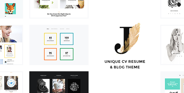 CV and presentation website template