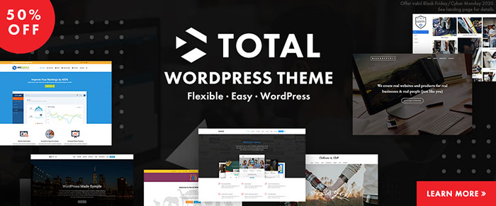 2. Total – The Most Complete WordPress Theme