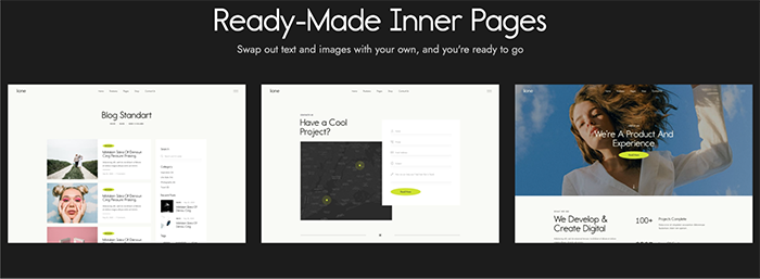 Pre-Designed Inner Pages