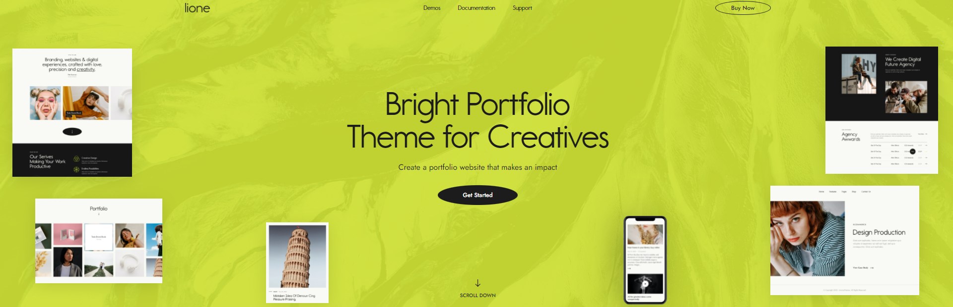 Lione - Personal Portfolio for Creatives WordPress Theme