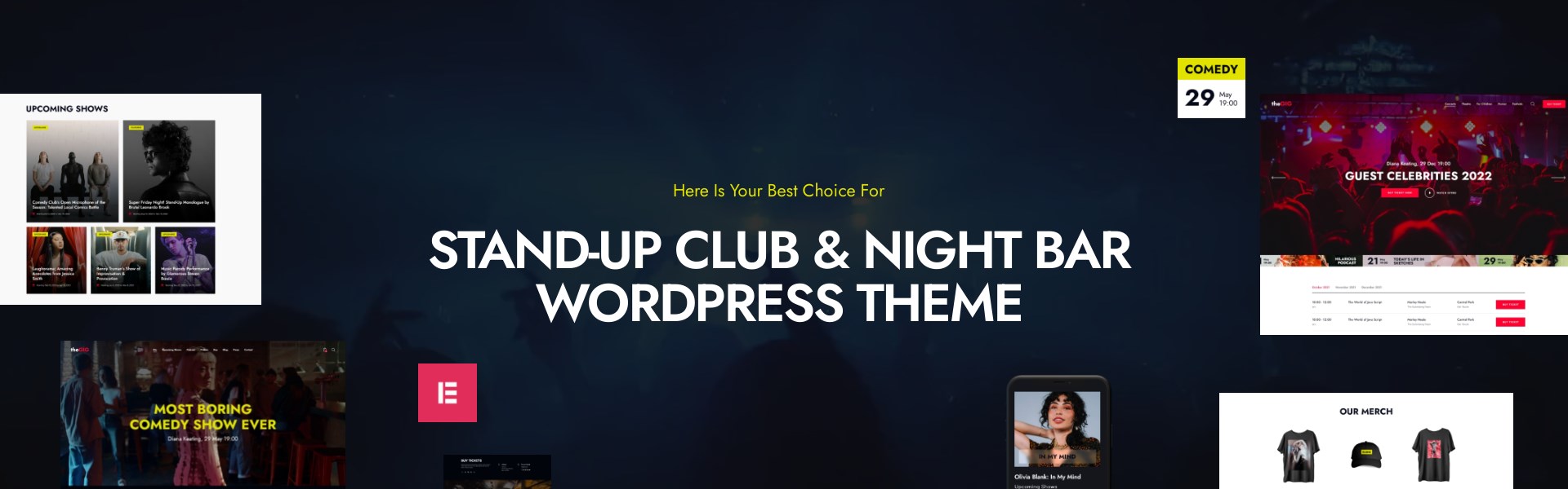 The Gig - Stand-up Club & Night Bar WordPress Theme