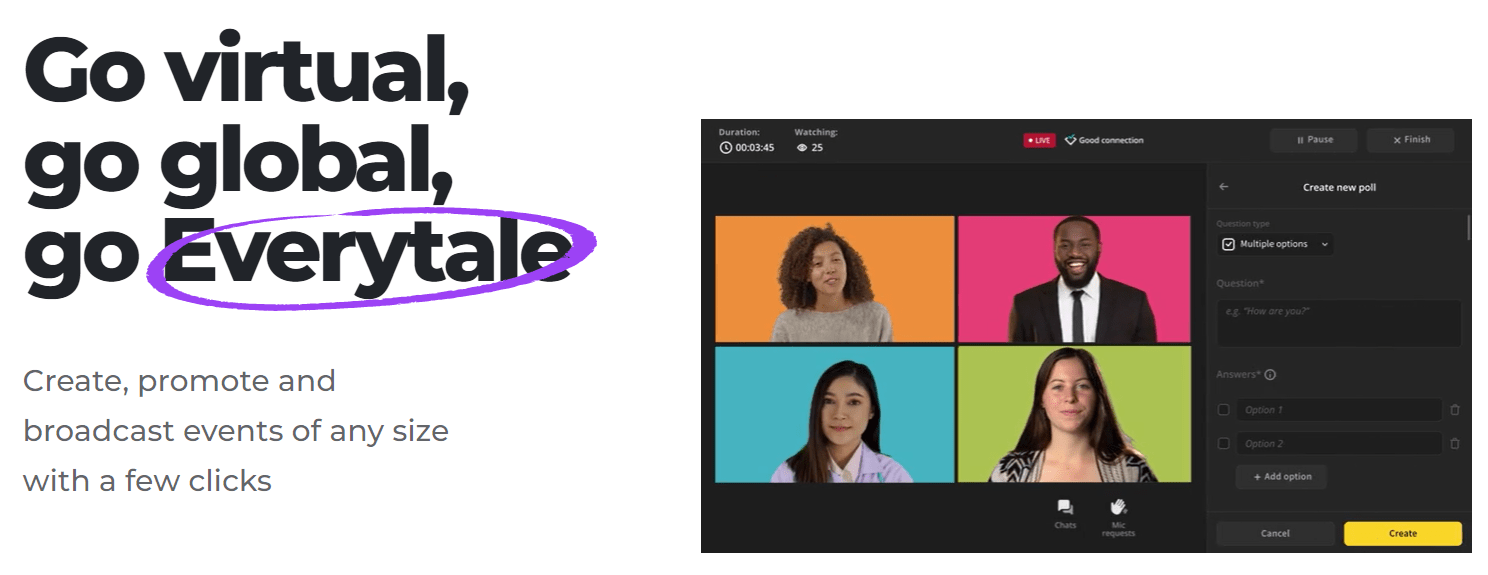 Everytale - Host a virtual event